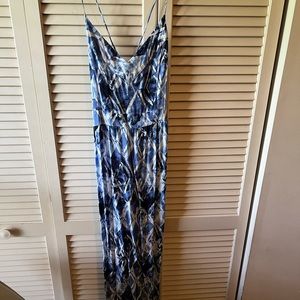 Blue and white Maxi Dress